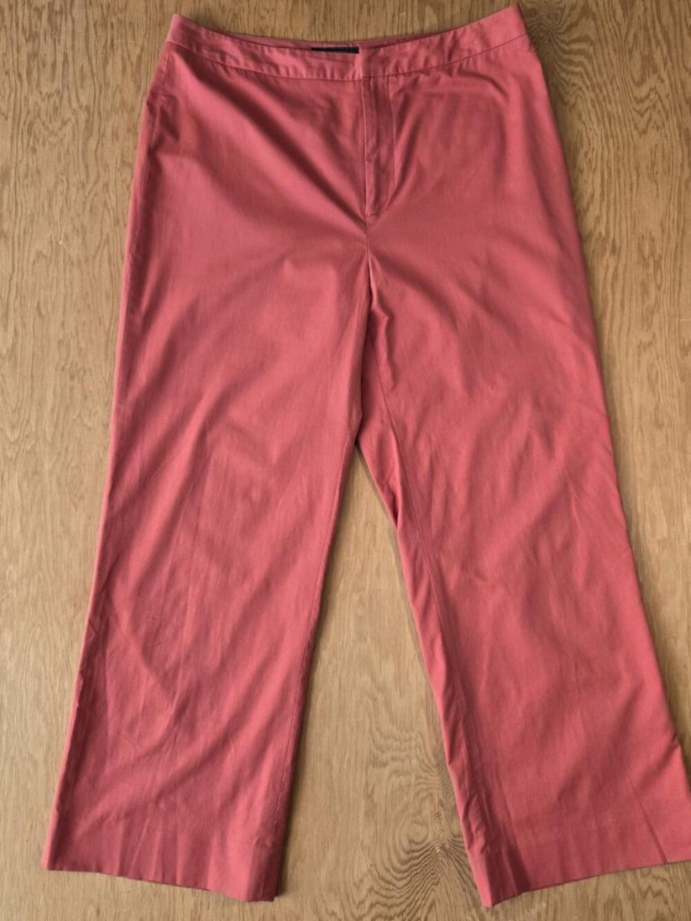 Banana Republic Terracotta Stretch Crop Wide Leg Pants Size 10 Corporate Chic